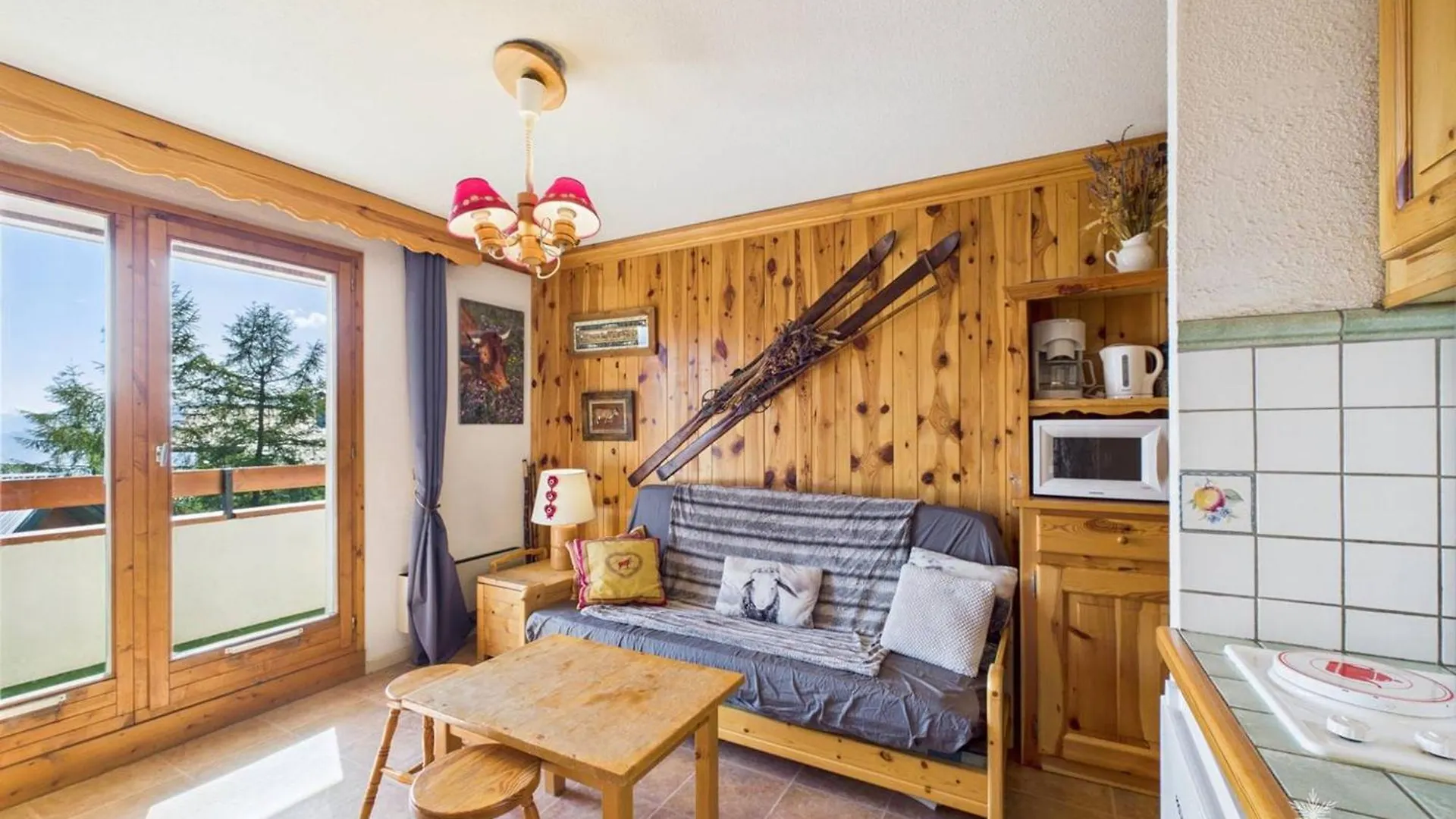 Studio Cabine 4/5 Pers Avec Parking, Au Pied Des Pistes De La Rosiere - Fr-1-398-658 Монвалезан Апартаменты